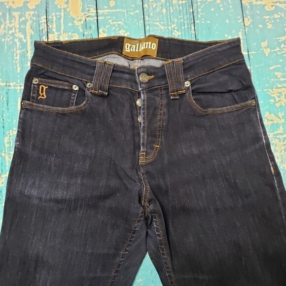 Italian John Galliano jeans Dark Wash Jeans 31 made in Italy - Picture 4 of 16